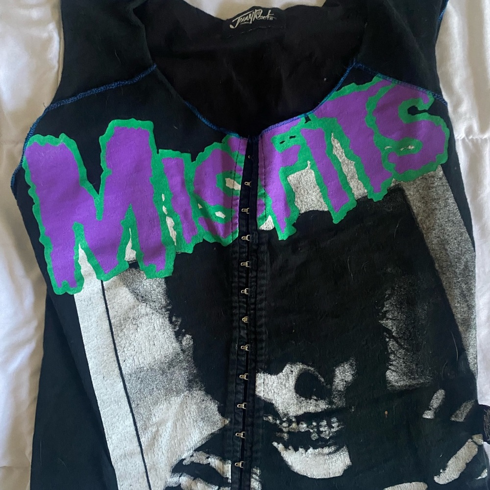 Vintage Johnny rock misfits corset top